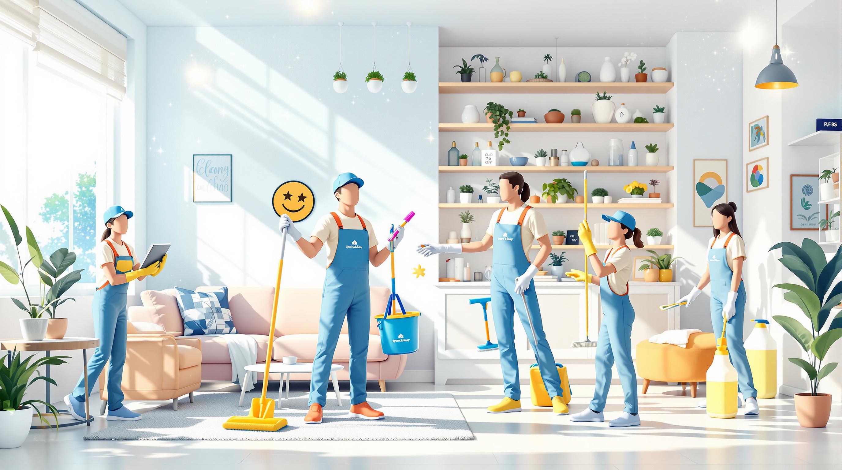 Cleaning service background